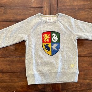 NEW MiniBoden Harry Potter Hogwarts Crest Sweatshirt Size 3-4Y Discontinued